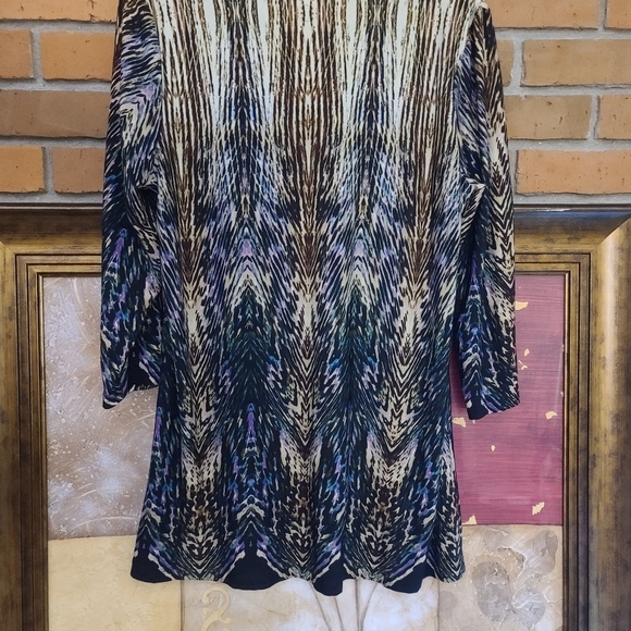 Cato Multi-colored Patterned Blouse Large - Picture 11 of 14